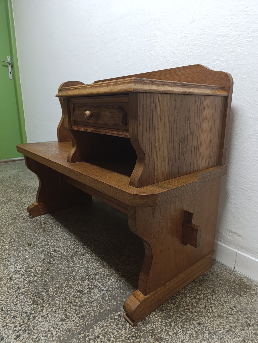 Rustikální botník / lavice, nábytek z masívu - 12