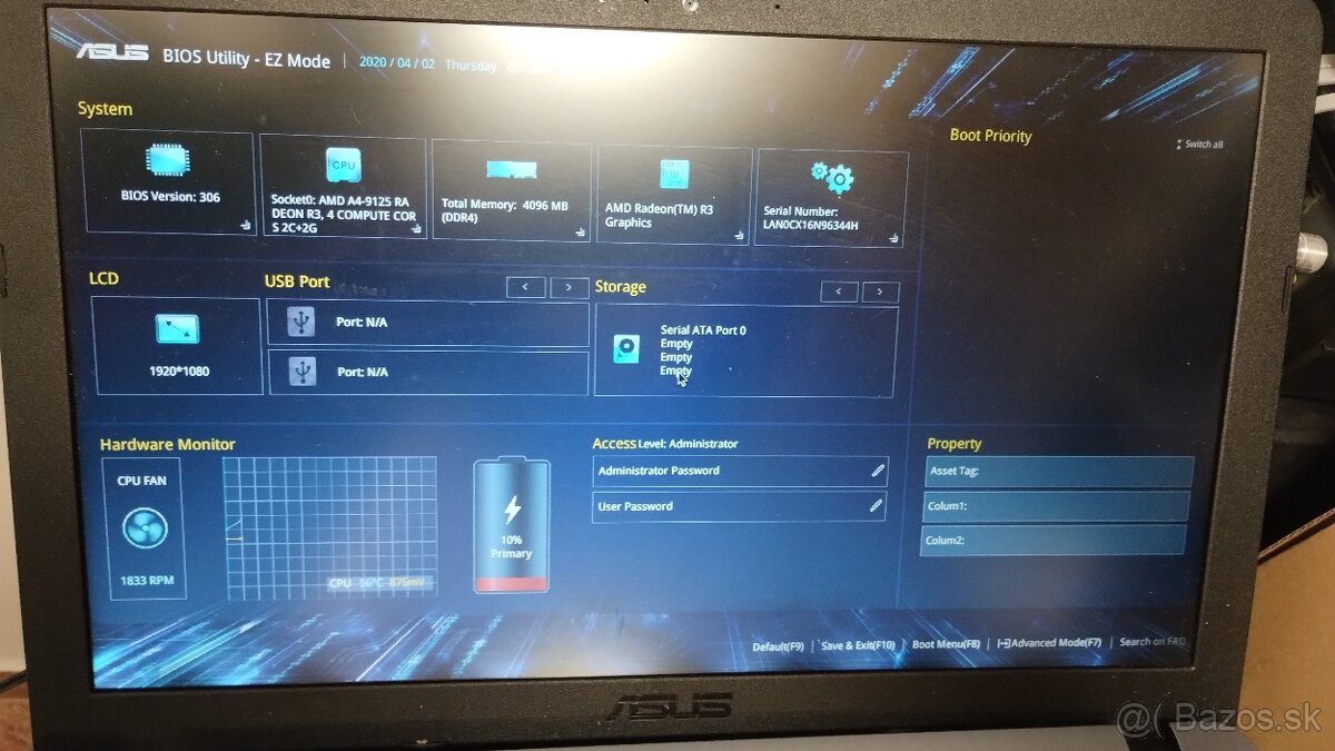 Predám notebook Asus A540B - 12