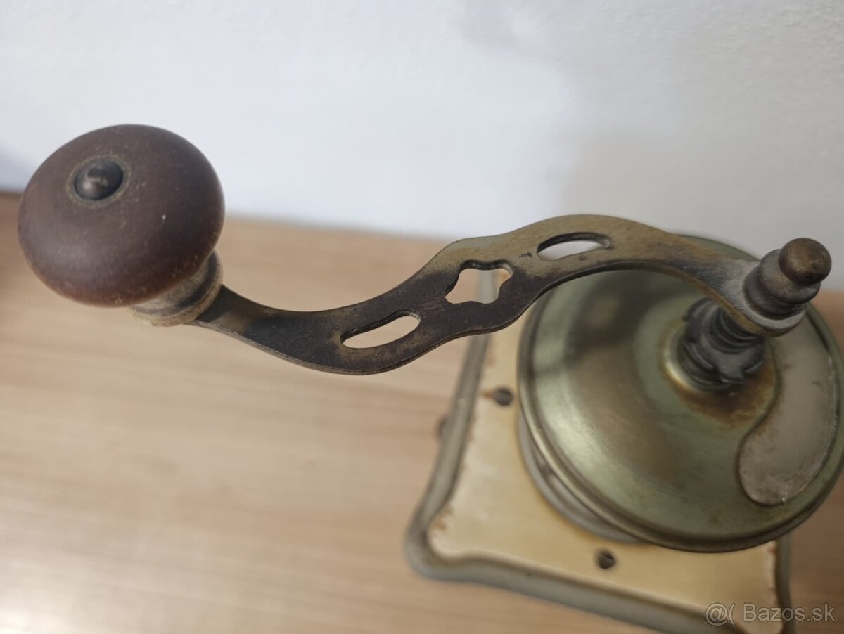 Starý mlýnek na kávu zn. Leinbrock Ideál se štítkom - 12