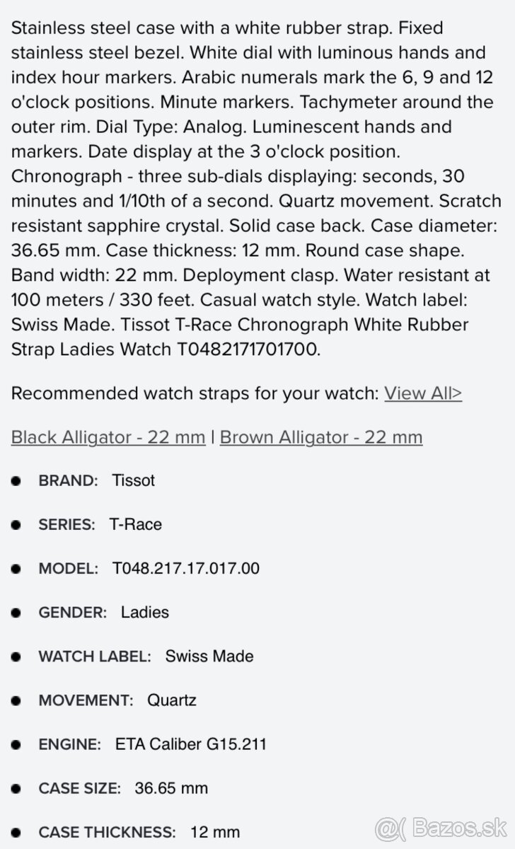 Tissot dámske hodinky - 12