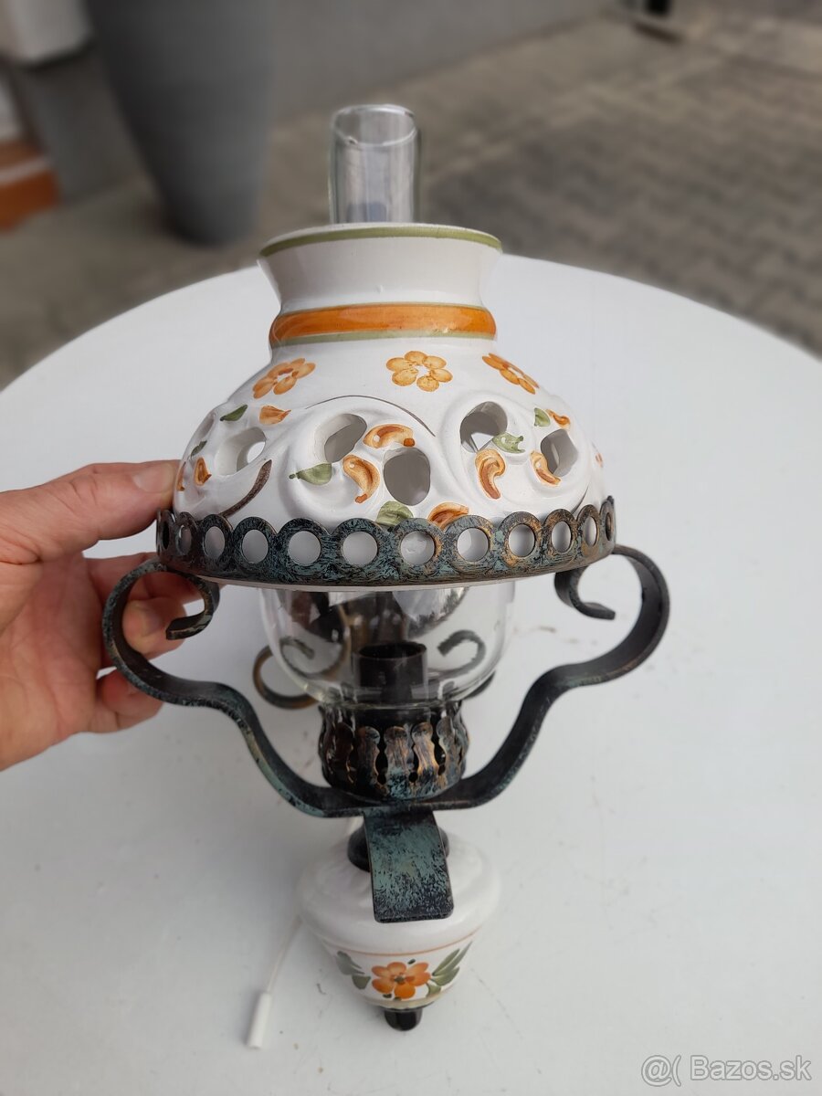 Vysiaca lampa malovana - 12