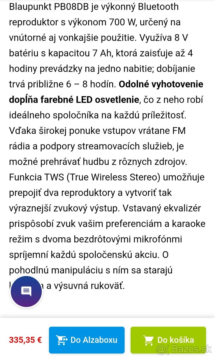 Párty box Blaupunkt - 12