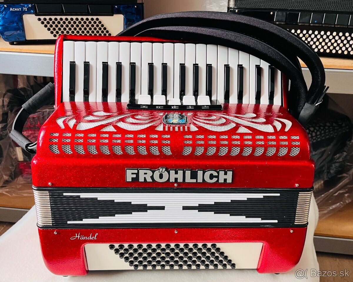 Predám akordeón Weltmeister-Fröhlich Handel 72 basový - nový - 12