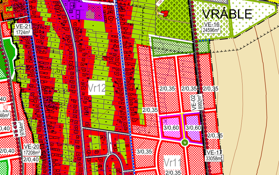 Vráble - 1421 m2 STAVEBNÝ pozemok - 12