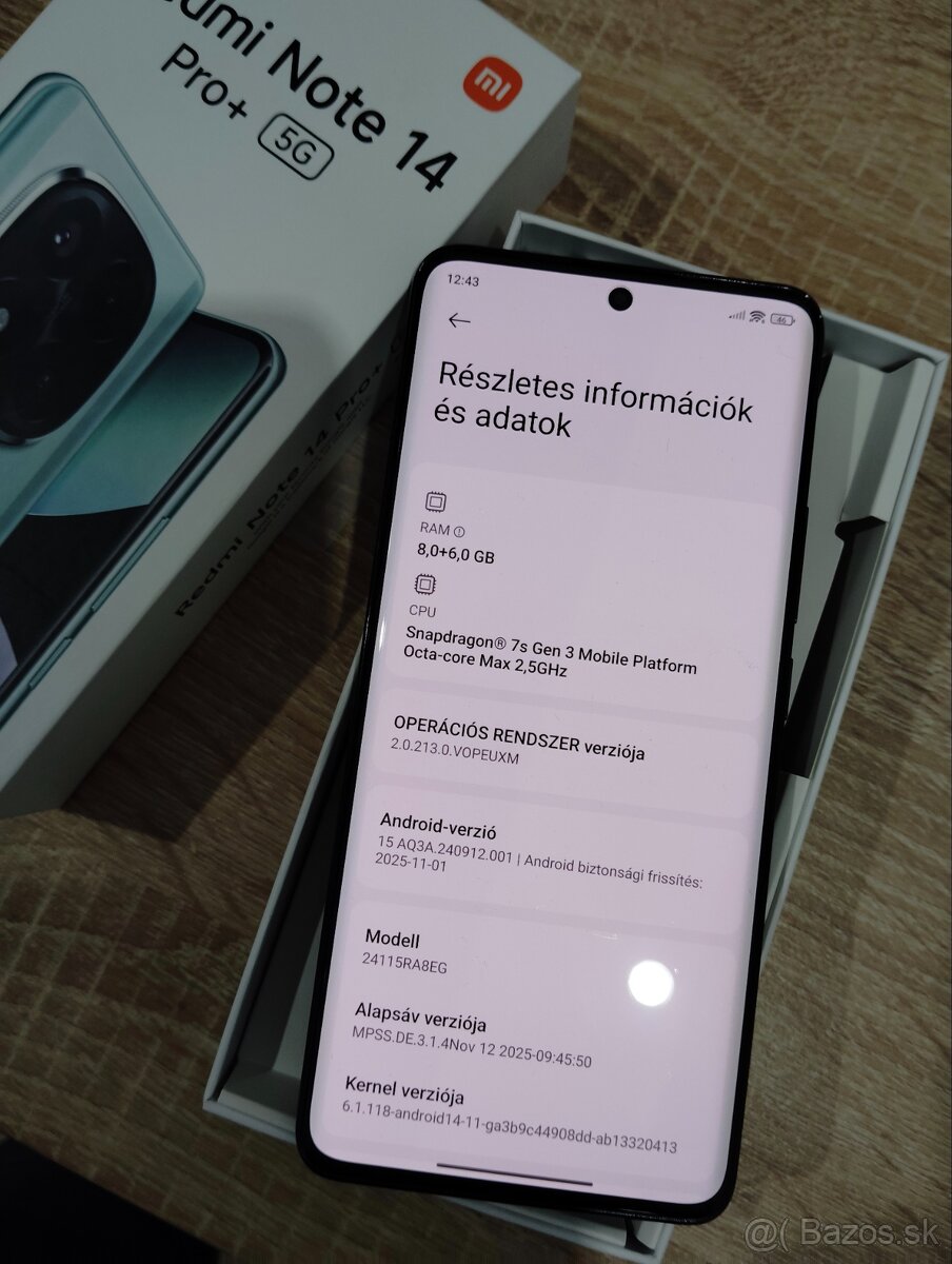 Redmi Note 14 Pro+ 5G 8/256GB - 12