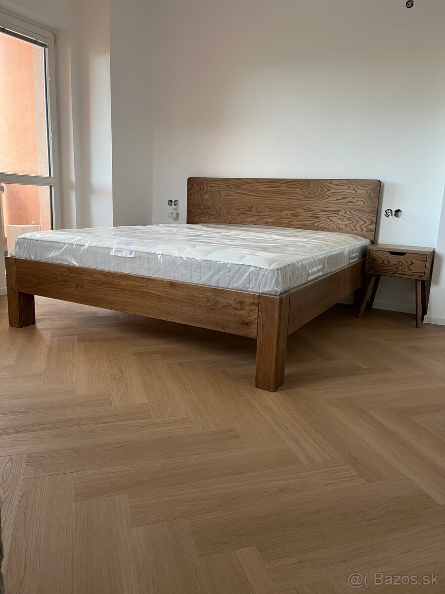 Dubová posteľ 180x200cm - 12