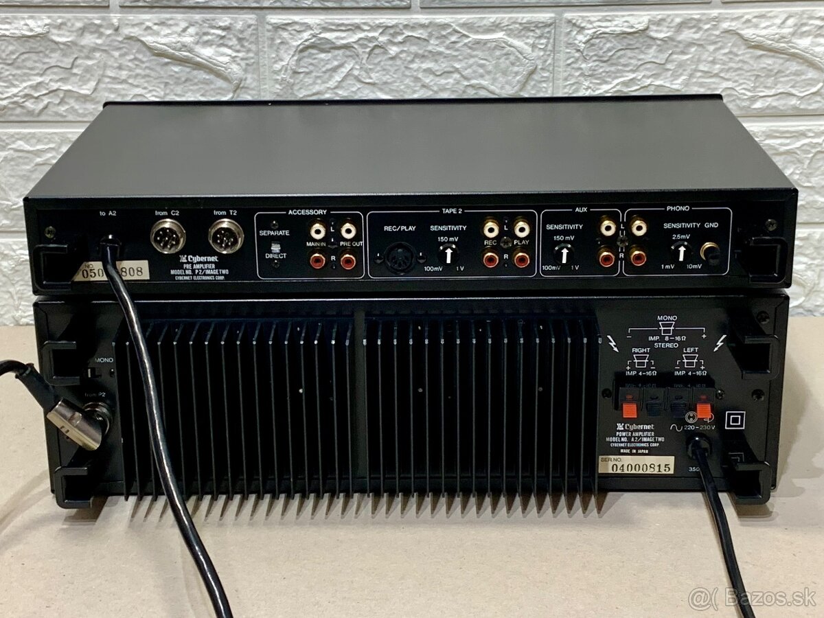 Cybernet A2 .. koncový zosilovač + Cybernet P2 predzosilovac - 12