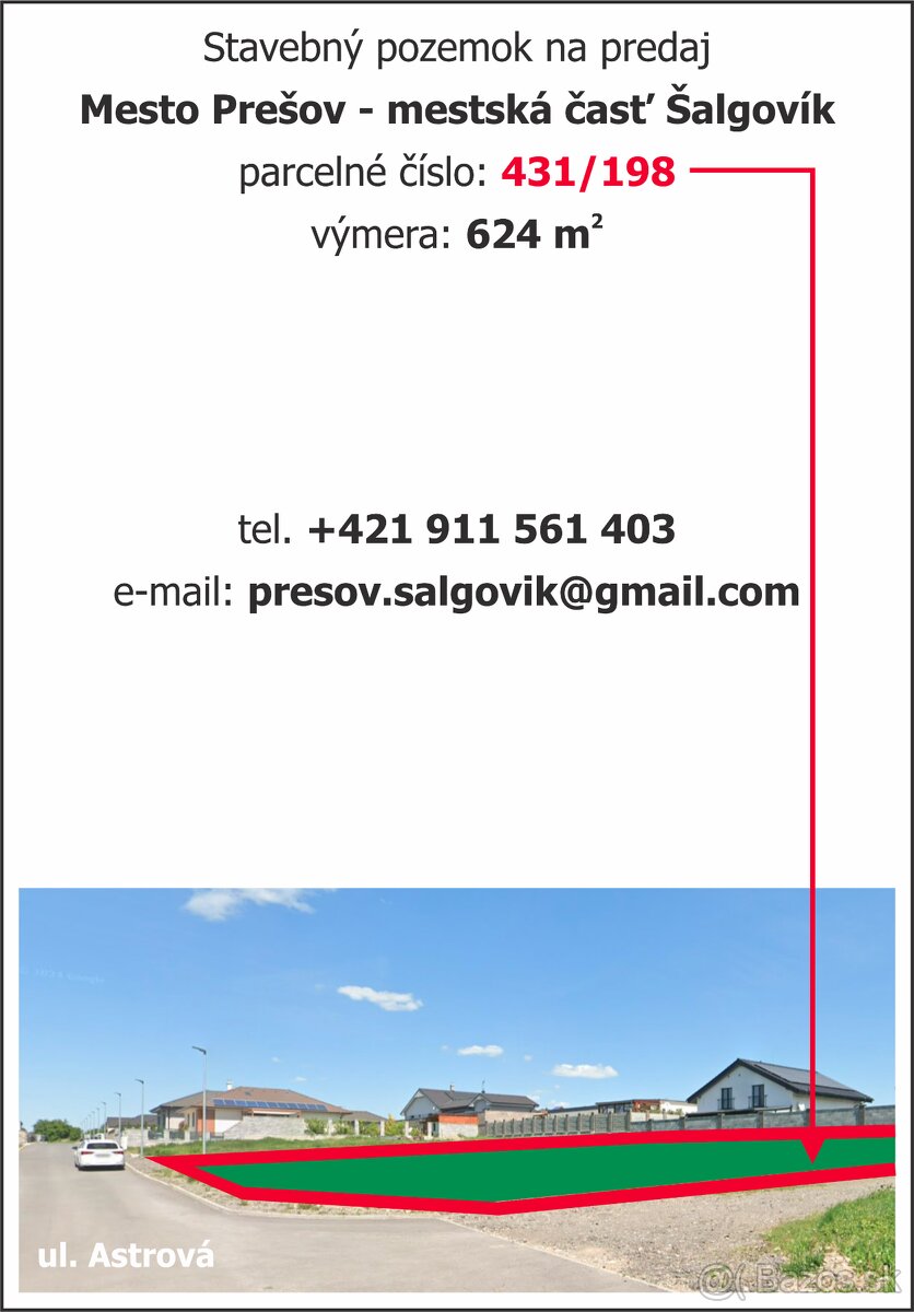 Lukratívny stavebný pozemok | 624 m² - Prešov - 12