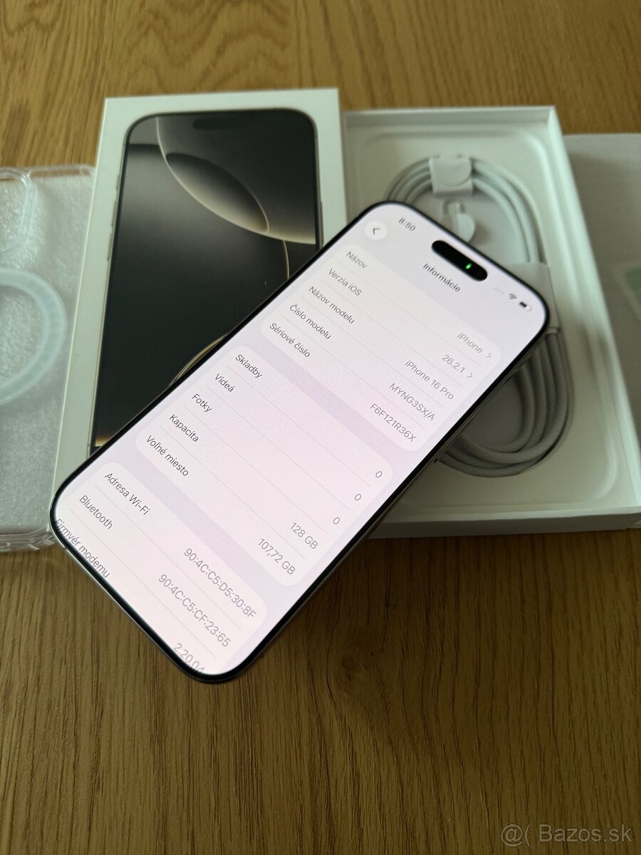 iPhone 16 Pro 128 gb Natural Titanium v záruke - 12