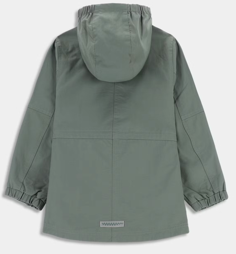 Zelená predĺžená bundička, v.M/L, 152 - 12