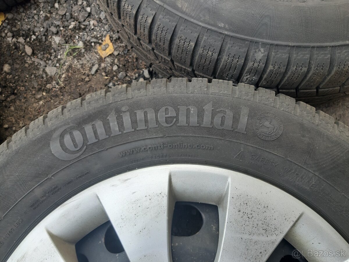 PLECHOVE DISKY 5x112r16 obuté zimné pneu - 12