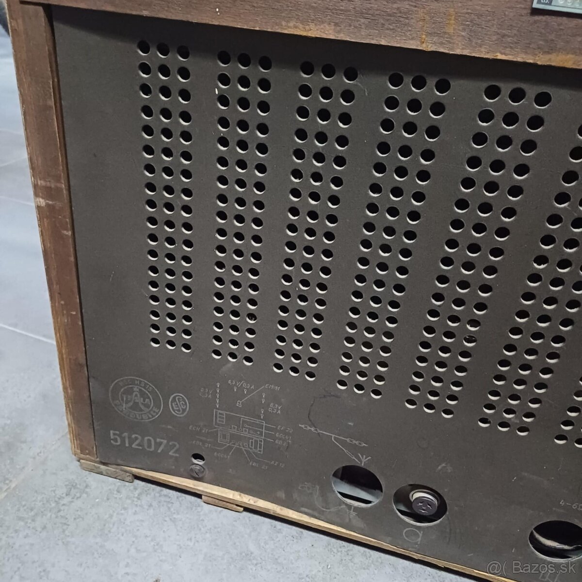 Tesla Tábor 2 – rádio + gramofón, neodskúšané - 12