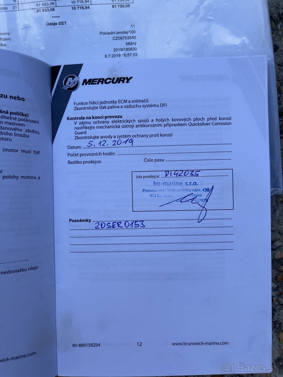 Mercury marine F9,9M - 12