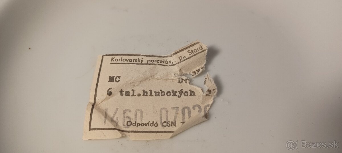 Retro reštauračné taniere Jednota - 12