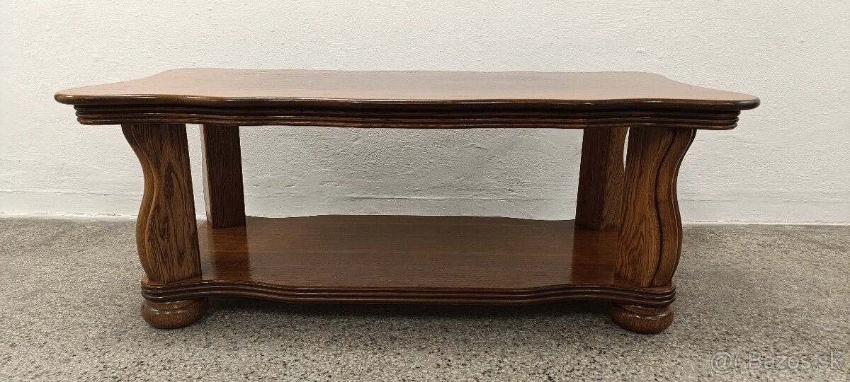 Rustikální konferenční stolek, nábytek z masívu - 12