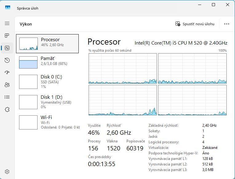 DELL E6510, Intel i5-M520@2,40GHz, 4GB DDR3, 256GB SSD - 12