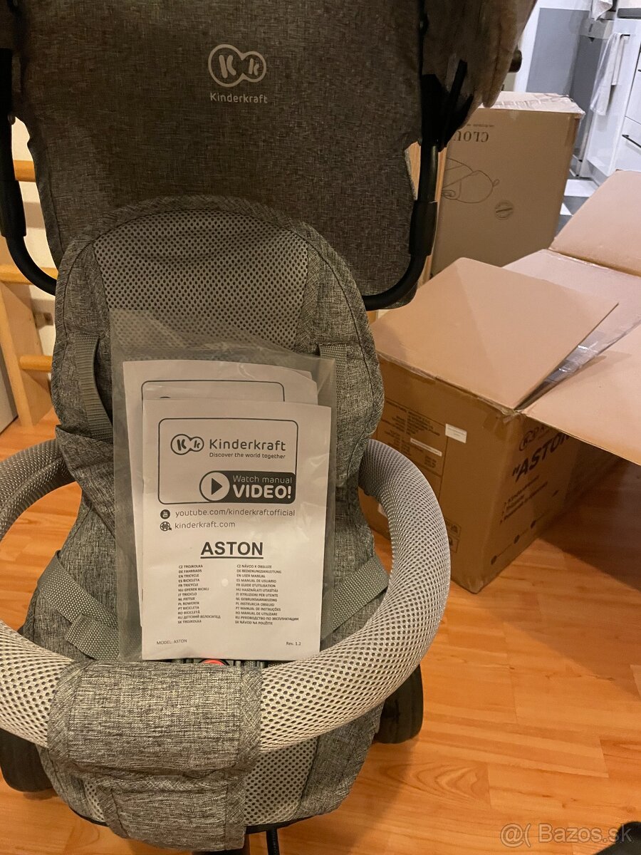 predám KINDERKRAFT Trojkolka Aston Grey - 12