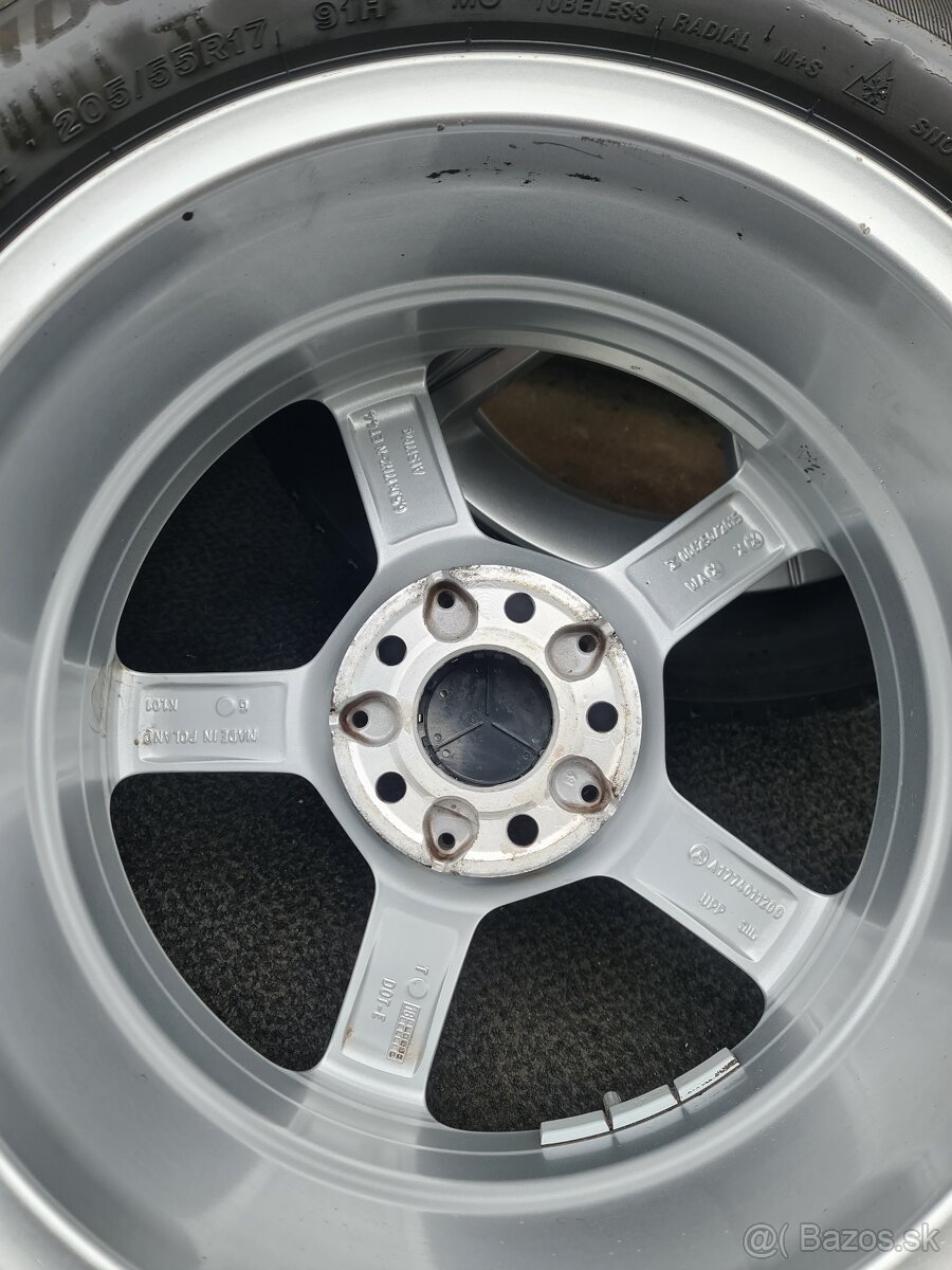 M.BENZ 5X112 R17 PLUS ZIMNE PNEU 205/55 R17 - 12