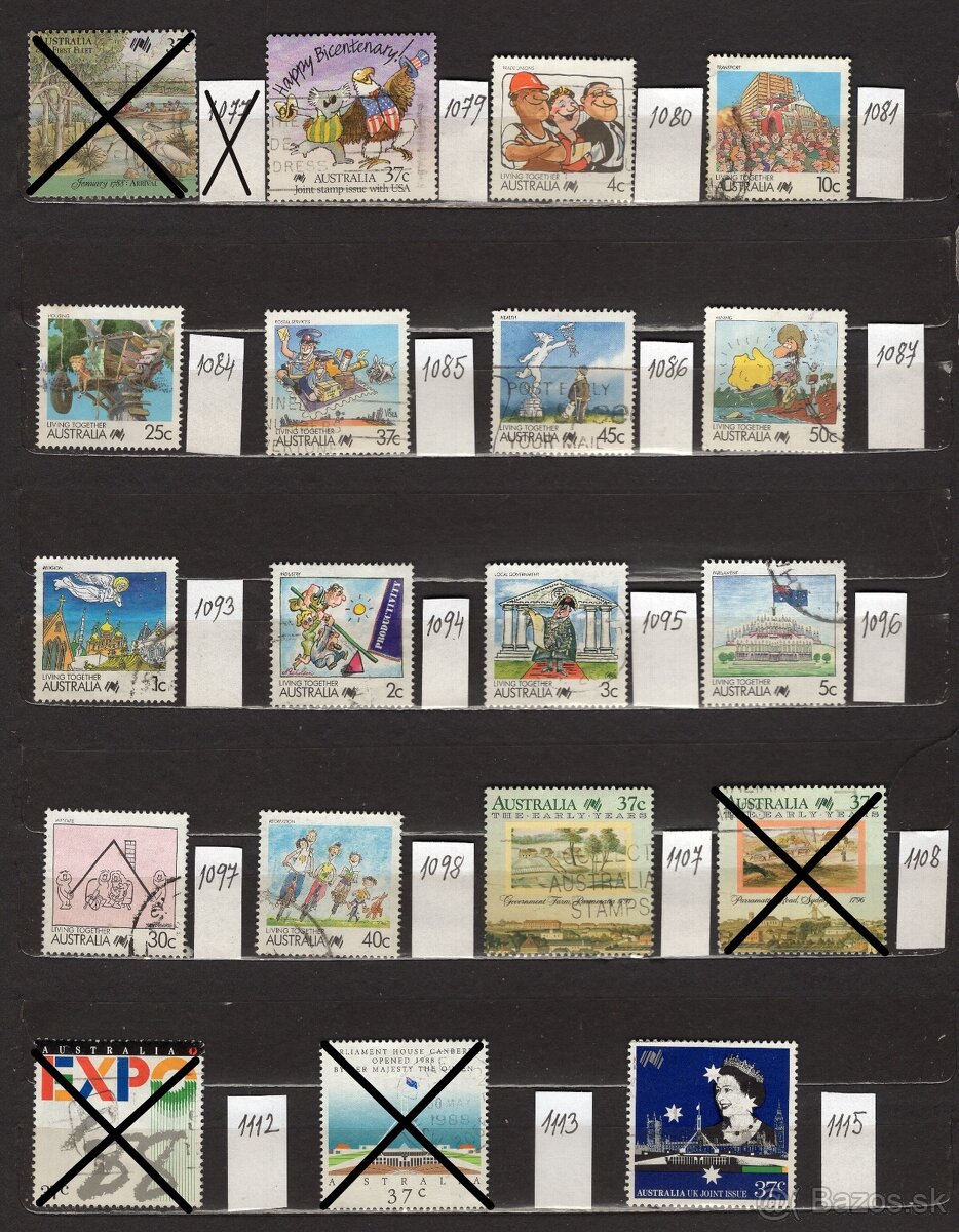 B Austrália (à 0,10 €) - 12