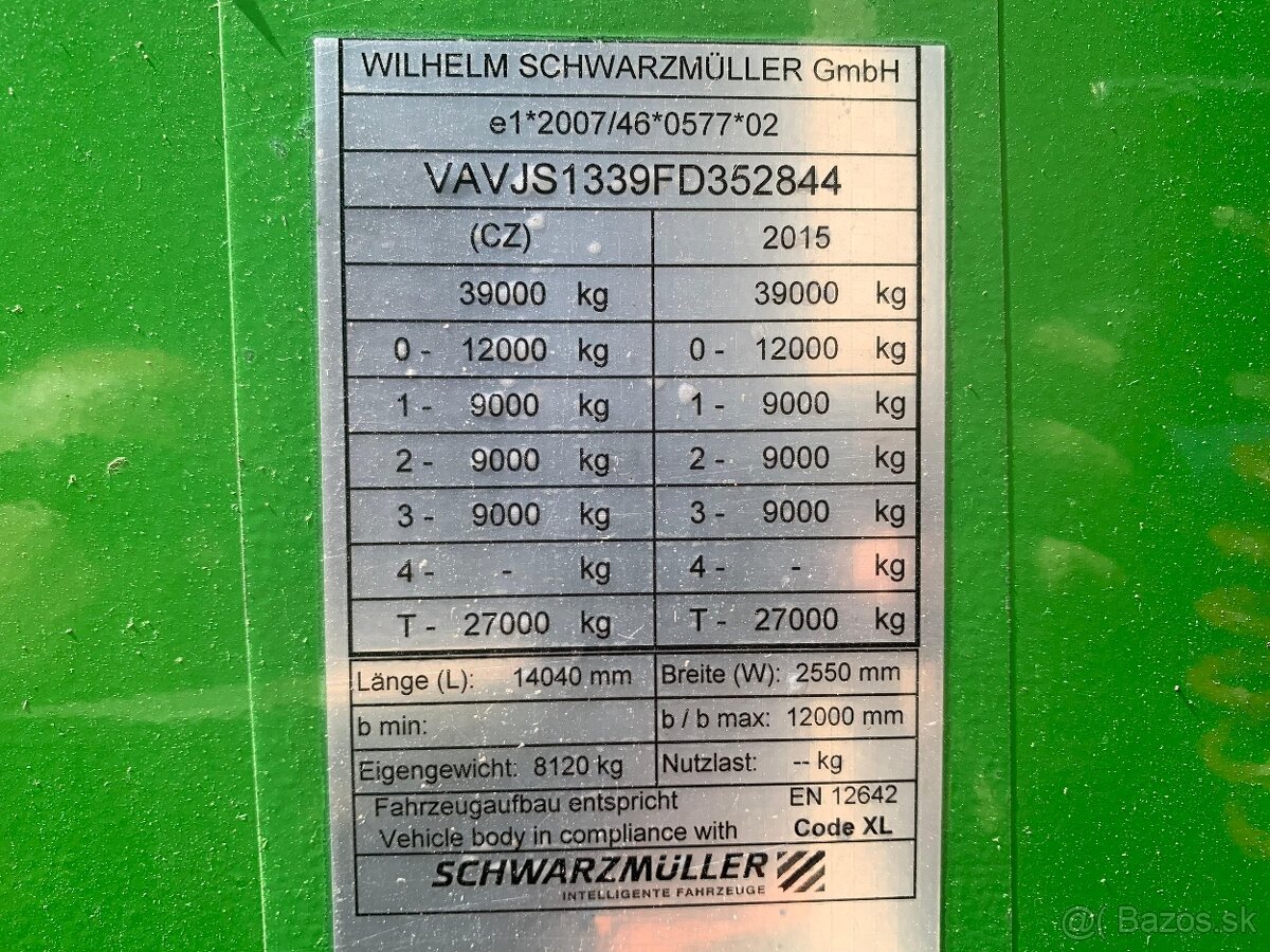 SCHWARZMÜLLER - WALKINGFLOOR 90m3 r.2015/2844/ - 12