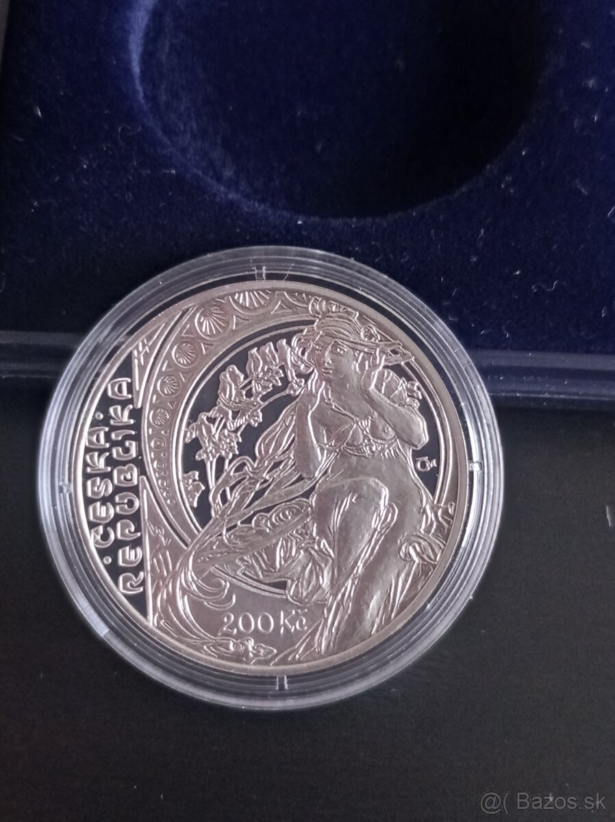 Strieborné mince 200 korún Česká Republika PROOF - 12