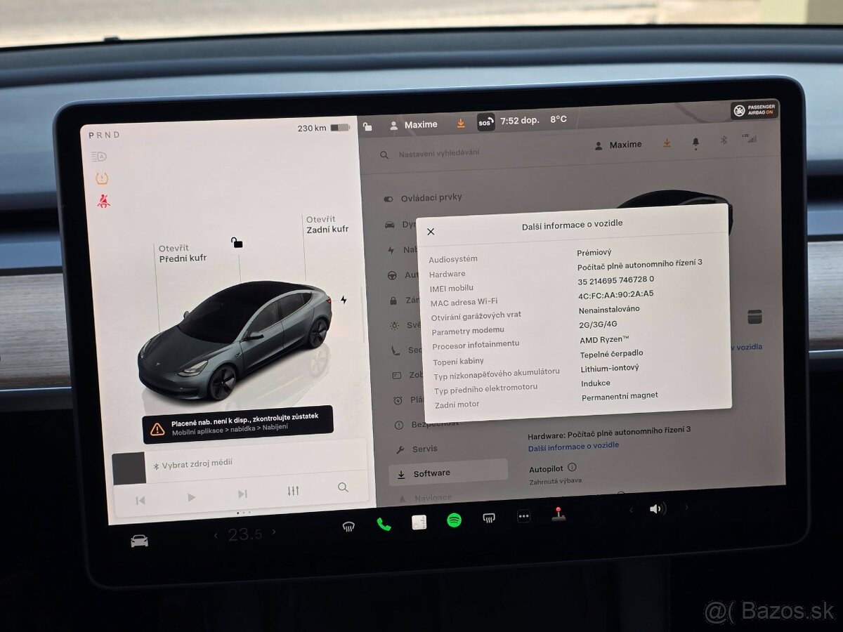 TESLA MODEL 3 FACELIFT BLACK PACKET LONG RANGE, DUAL MOTOR, - 12