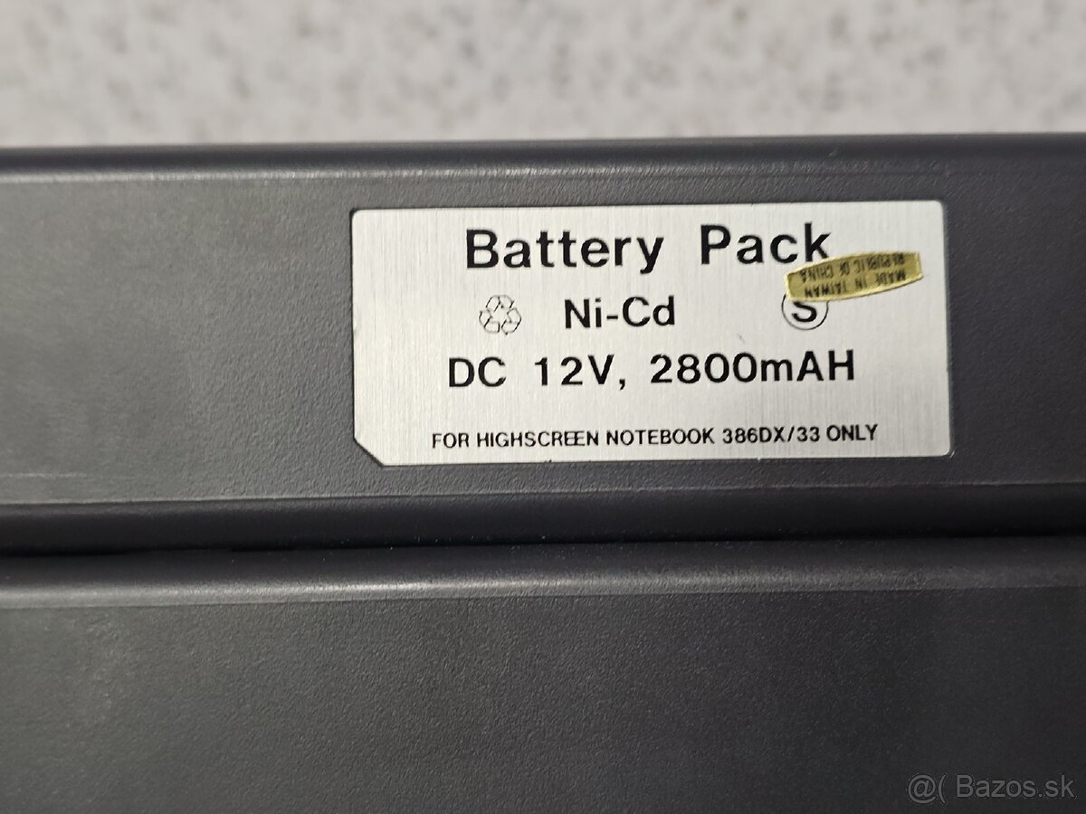 386 LAPTOP 》RARE VINTAGE HARDWARE 》HIGHSCREEN 386DX-33 - 12