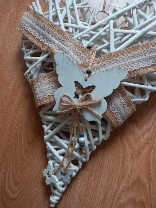 Staršie závesné veľké vypuklé srdce 40x30 cm - 12