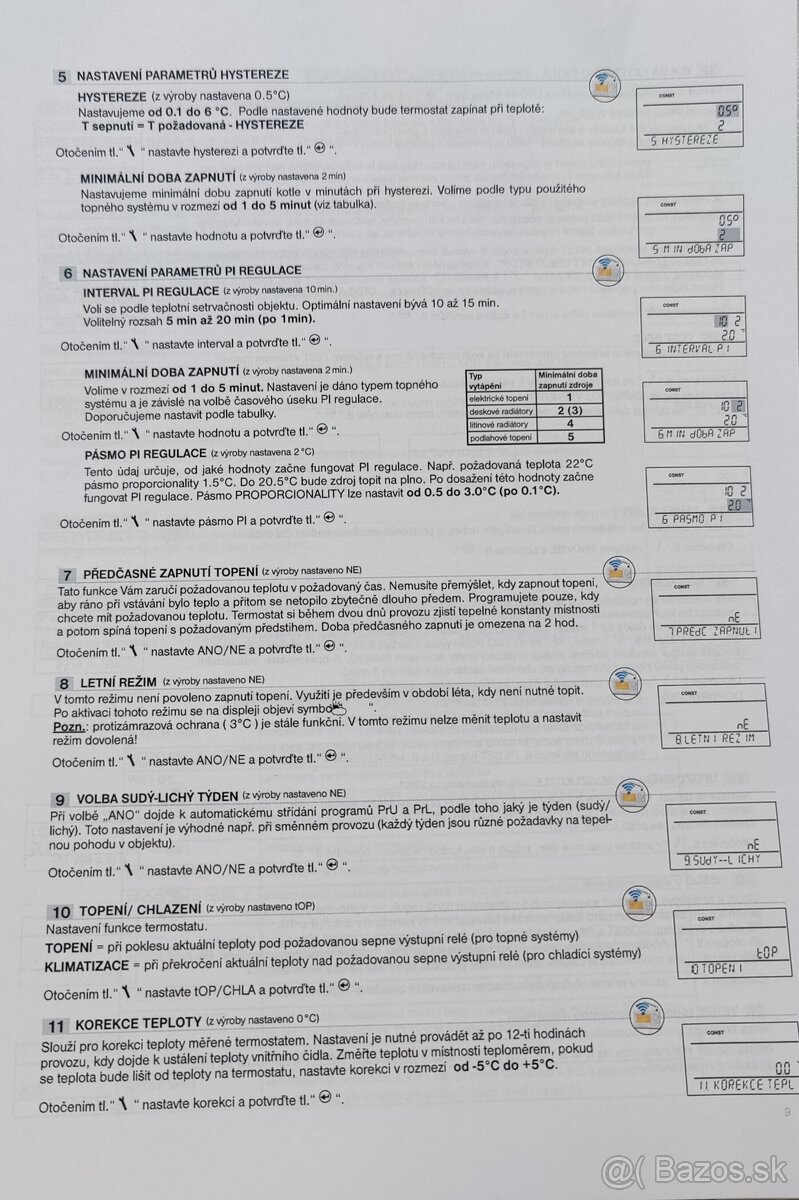 Elektrobock PT32 WIFI izbovy termostat - 12