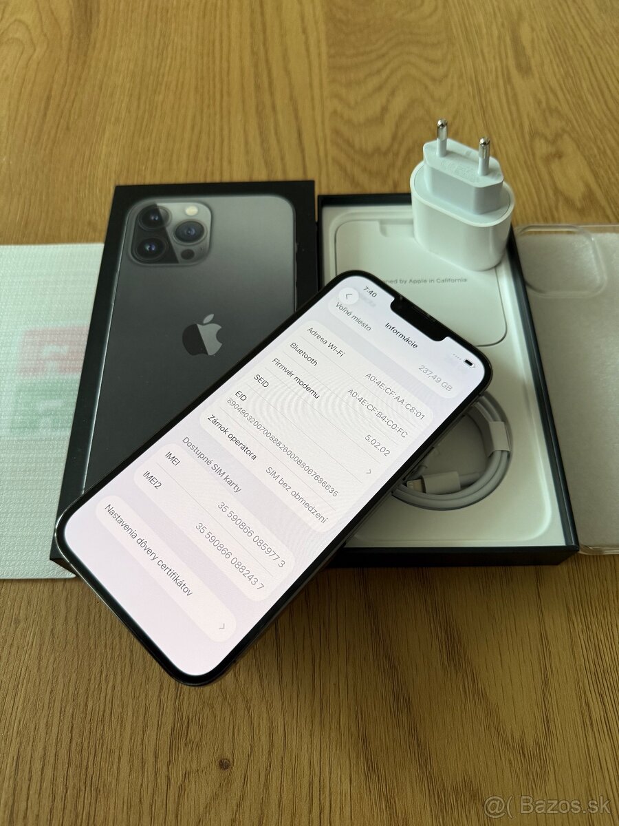 iPhone 13 Pro Max 256 gb Graphite v záruke + príslušenstvo - 12