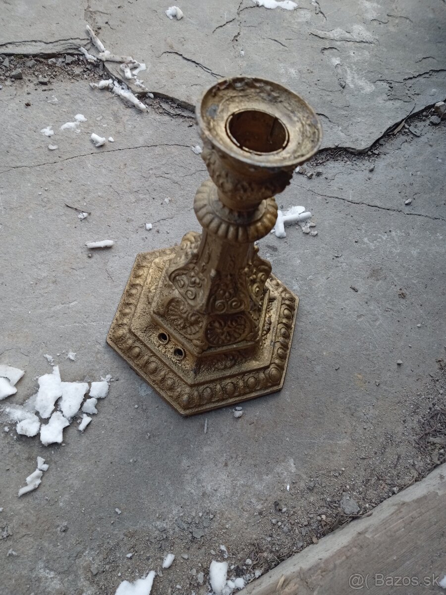 Mosadz svietnik značka Ditmar - 12