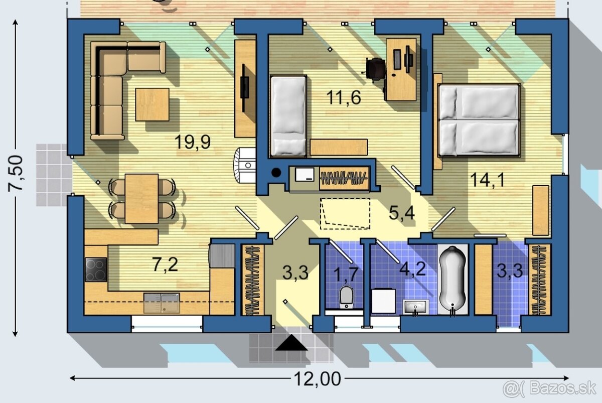 Predám RD Bungalov - 12