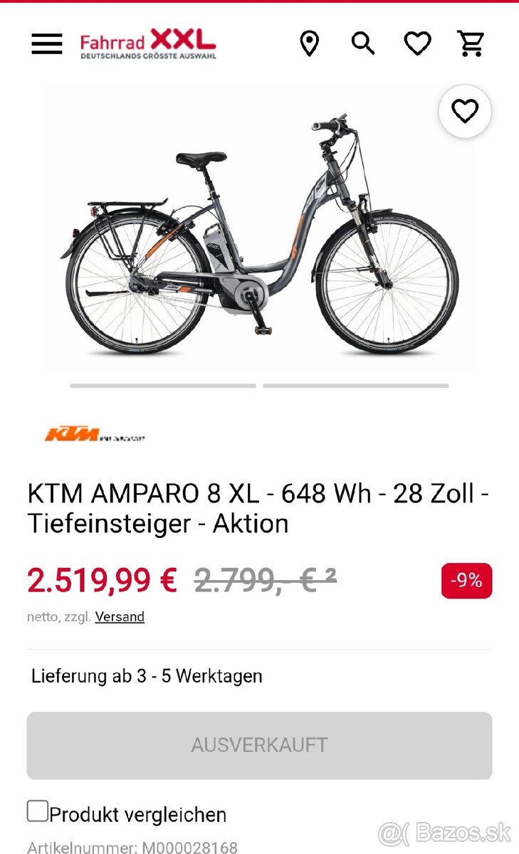 Predám elektrobicykel KTM - 12