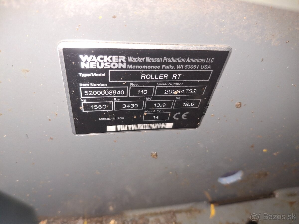 Vibrační válec Wacker Neuson RTSC2 ježkový - 12