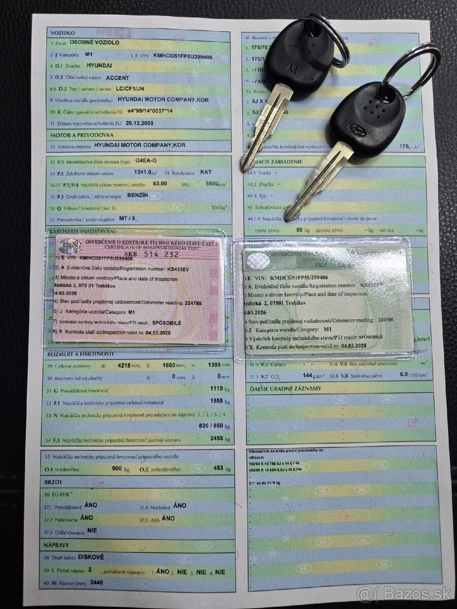 Hyundai Accent 1.3 benzín Nová STK - 12