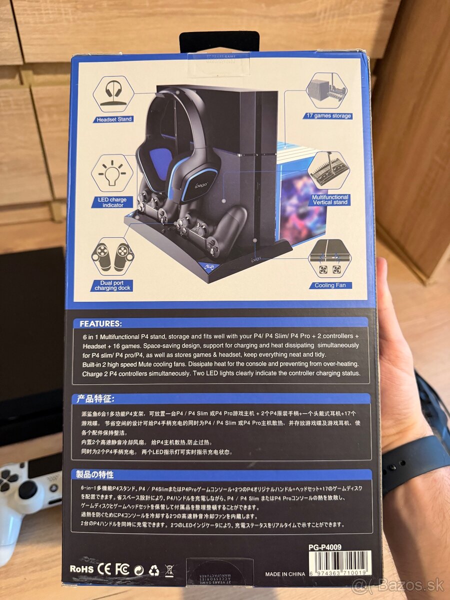 PS4 500GB , ovládače , hry , PS4 kamera , slúchadlá A ĎALŠIE - 12