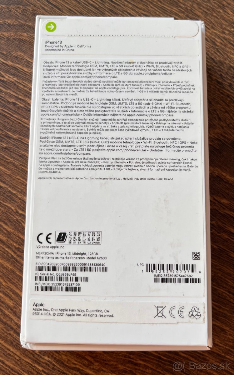 iPhone 13 Midnight, originál stav, batéria 85% - 12