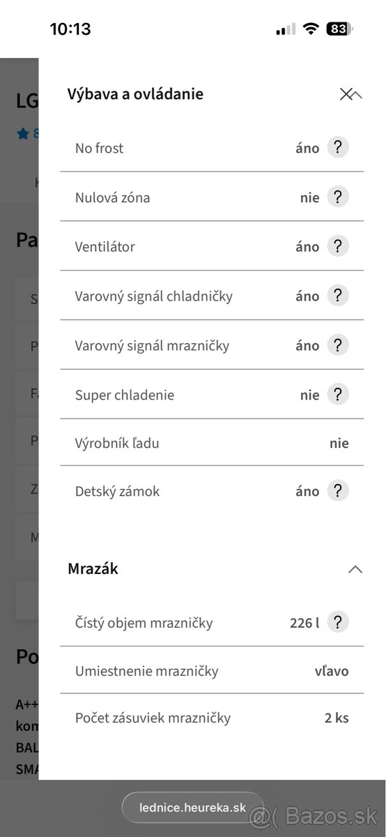 LG americká chladnička - 12
