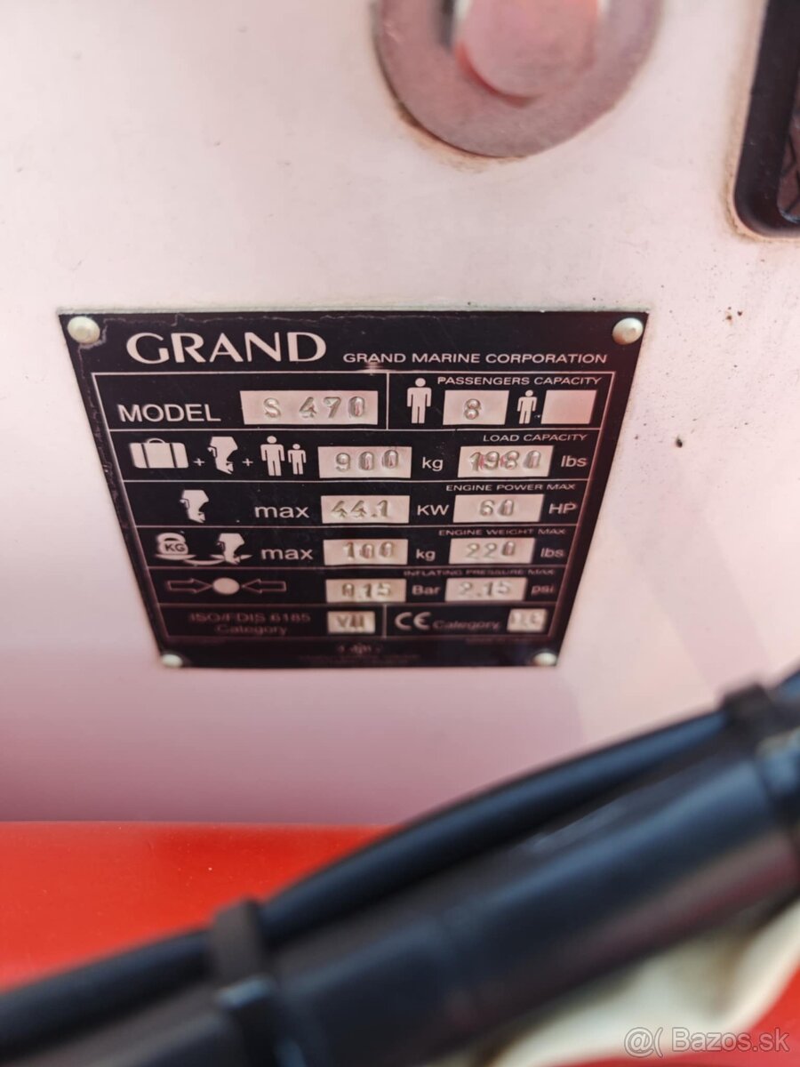 Predám čln (RIB) Grand S 470 - 12
