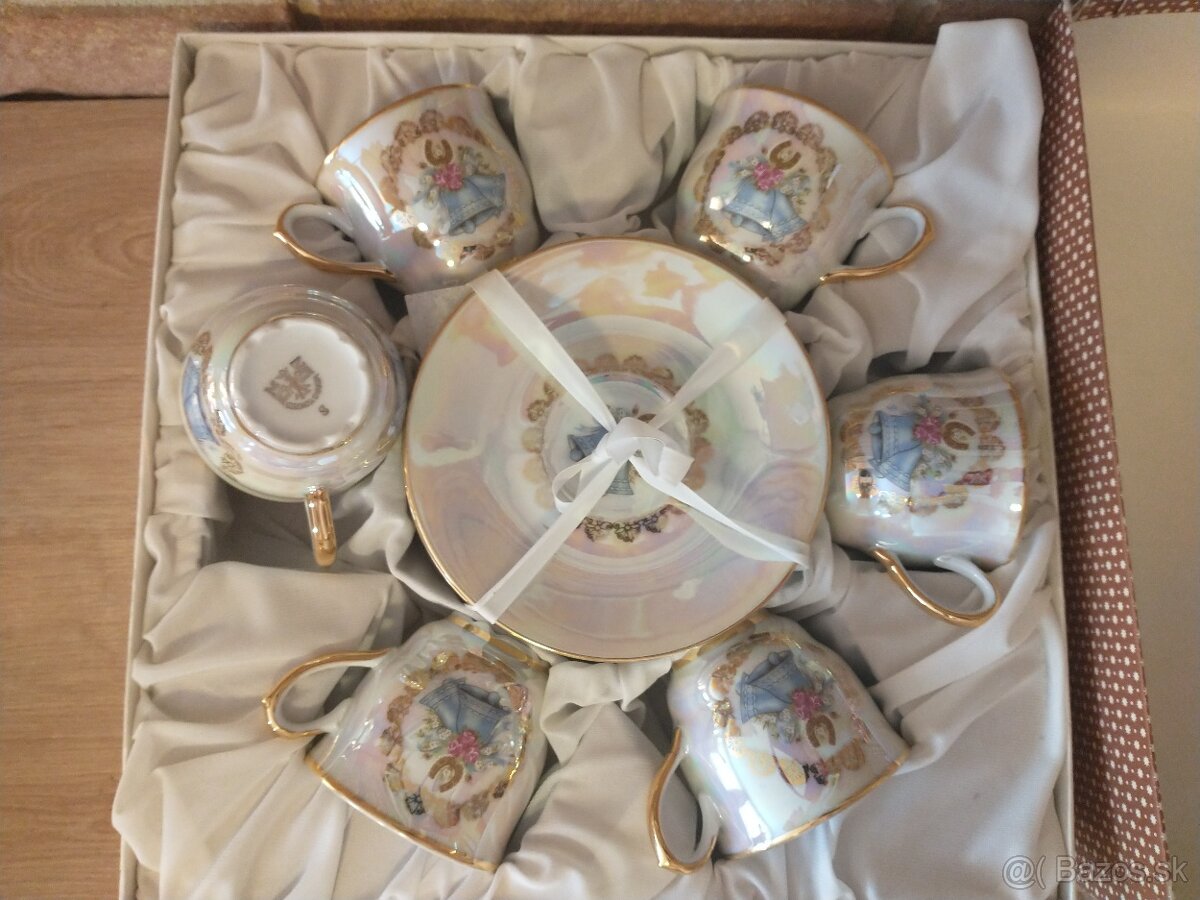 karvolarský porcelán, zlatá zuzana, štamperlíky - 12