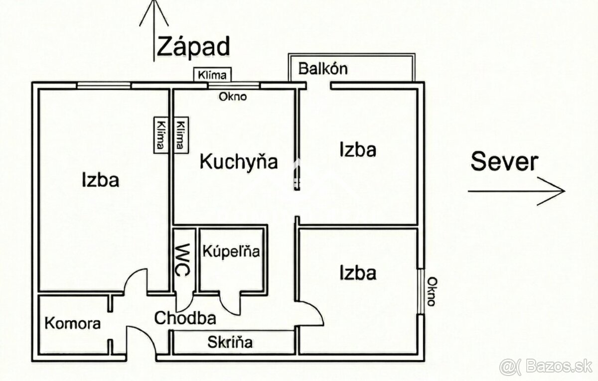 svetlý 3-izbový byt v Modre po rekonštrukcii na predaj - 12