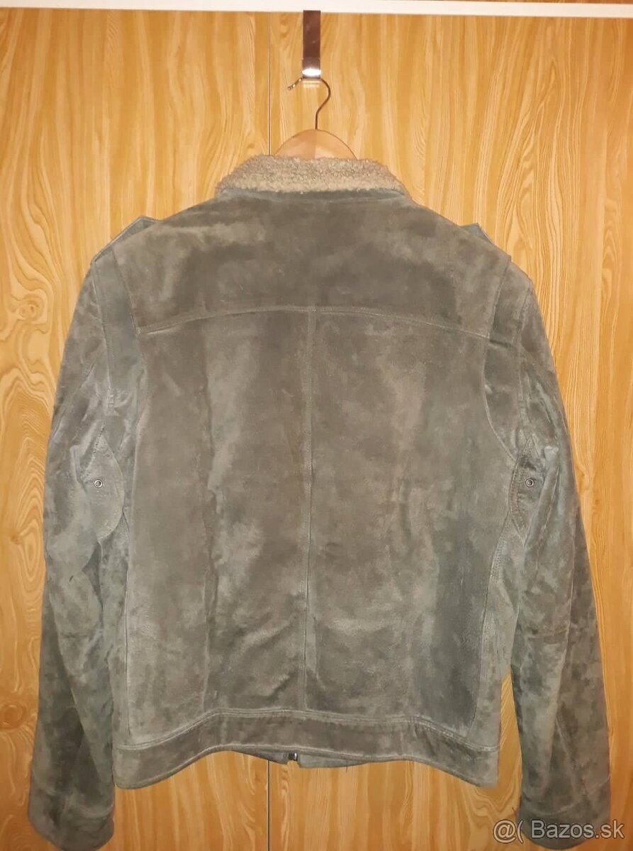 Mustang Kožená bunda zelená na zimu - 12