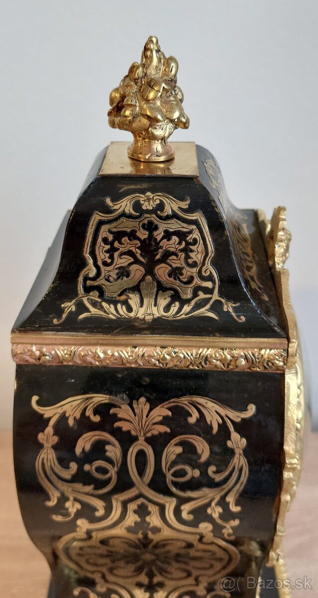 Francúzske stolové hodiny Boulle, Vincenti & Cie - 12