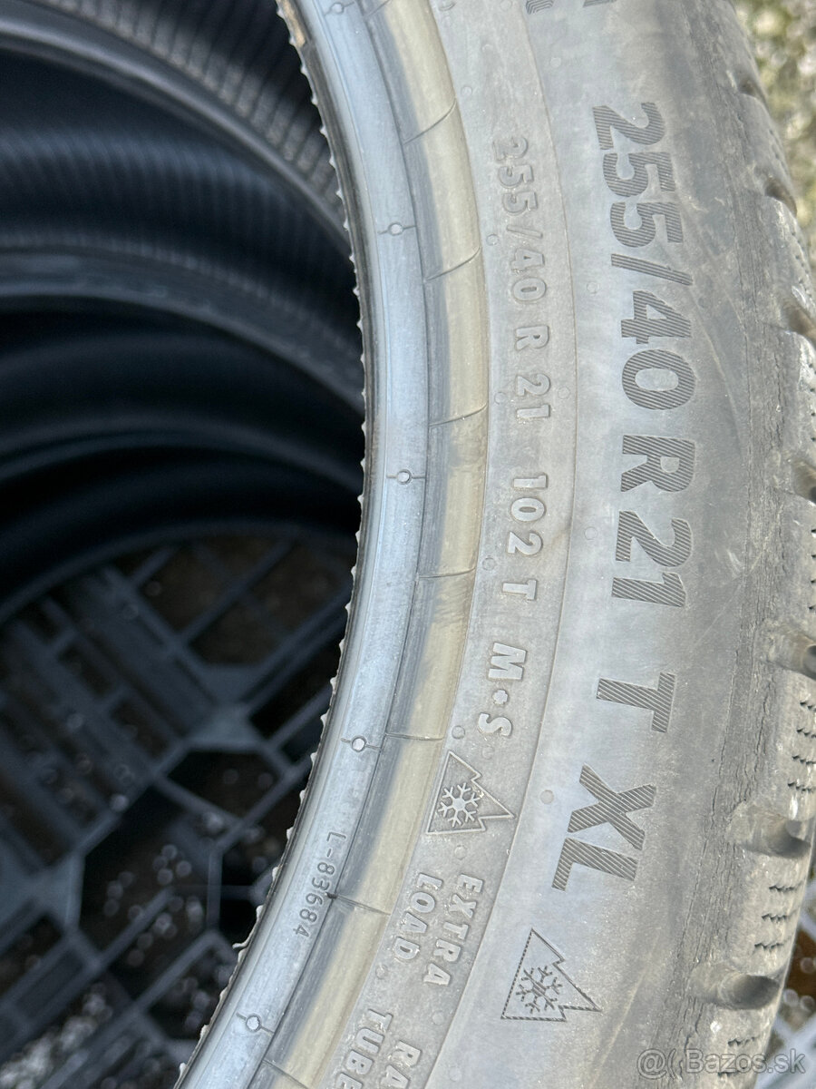 PREDÁM 4kusy zimné pneumatiky CONTINENTAL 255/40 R21 102T XL - 12