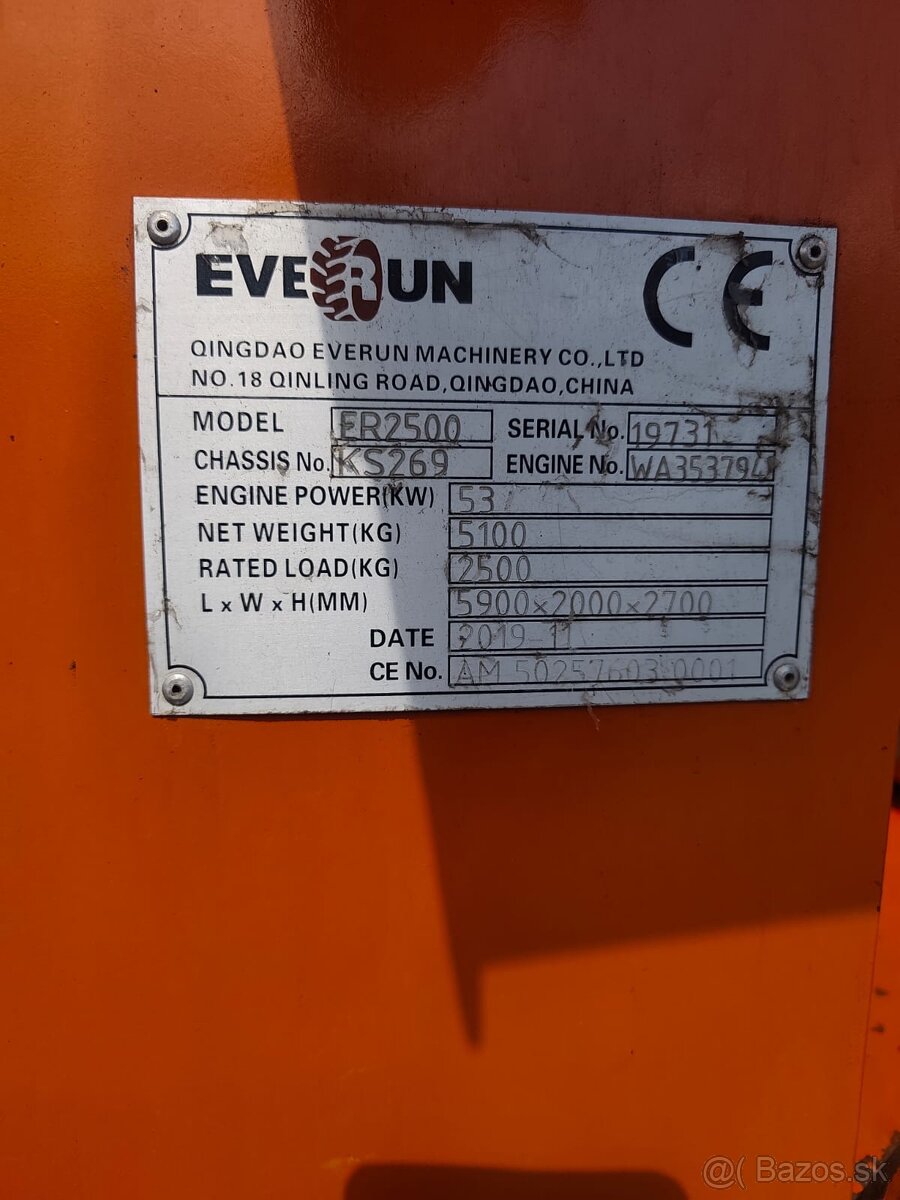 Everun ER2500 - Kolesový nakladač - 12