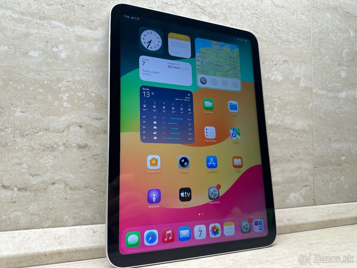 Apple iPad 10.9 (2022) 256GB Wi-Fi Silver, záruka - 12