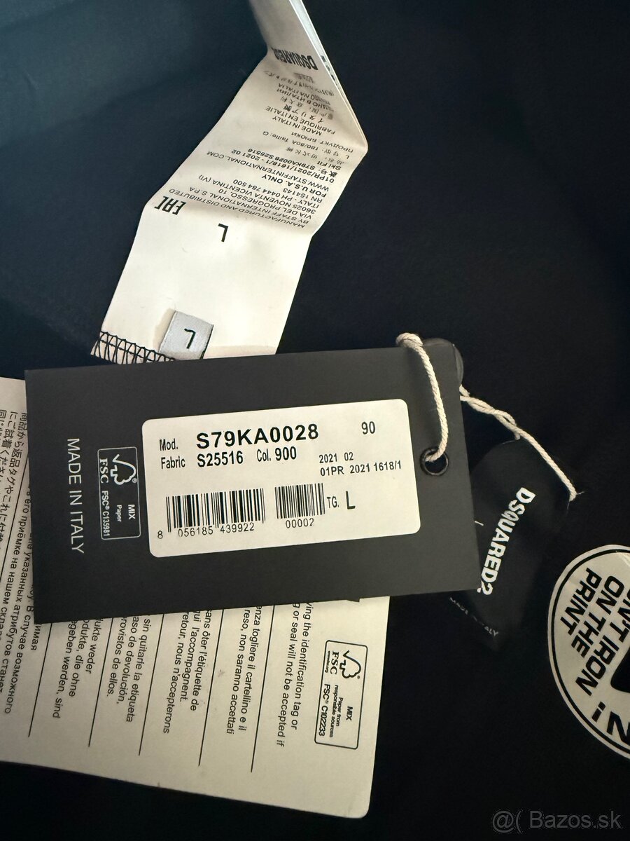 DSQUARED2 ICON COOL FIT , súprava, nová, originál,L - 12