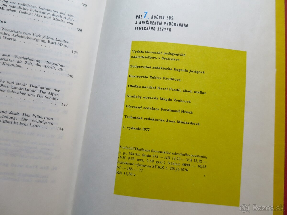 2x nemčina - ZŠ učebnice (1976-1977), Oľga Slivková - 12