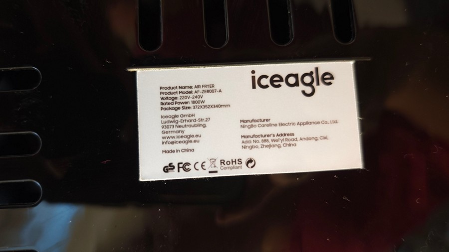 Teplovzdušná fritéza ICEAGLE AIR FRYER - 12