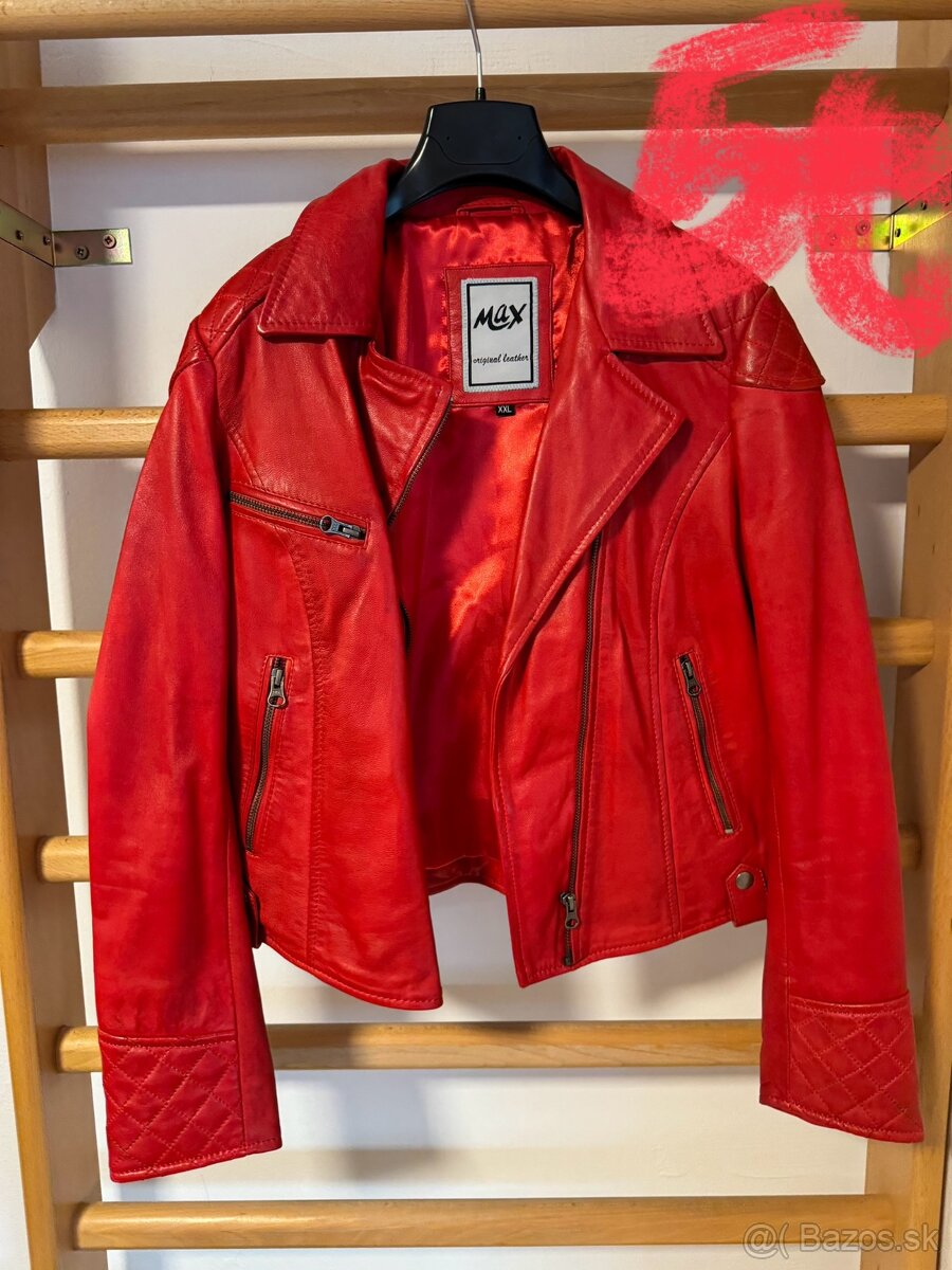 Dámske práve kožené bundy - 12